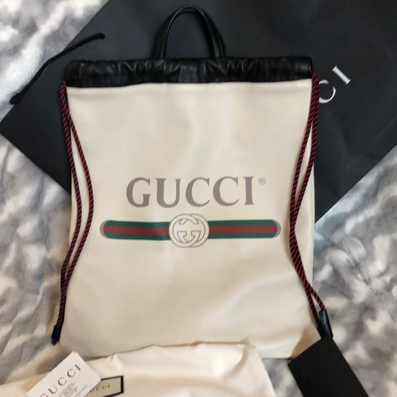 Gucci Handbags - GUCCI. 100% authentic NWT GUCCI leather backpack .